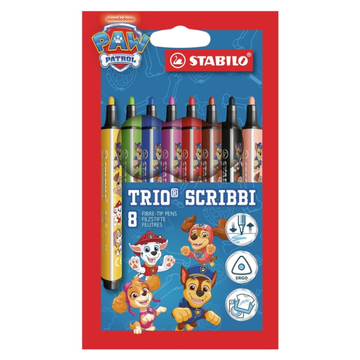 Viltstift STABILO Trio Scribbi  PAW Patrol 8st