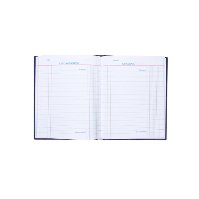 Kasboek Quantore 165x210mm 192blz 1 kolom blauw
