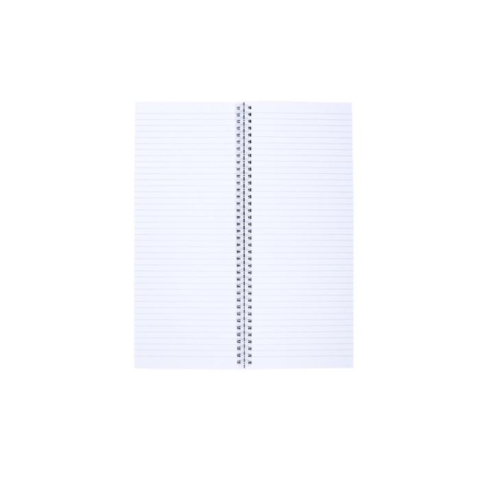 Notitieboek Quantore 135x330mm lijn 160blz 70gr spiraal oranje