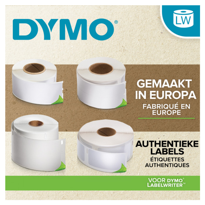Etiket Dymo labelwriter 19831 28mmx89mm adres doos à 12 rol à 130 stuks