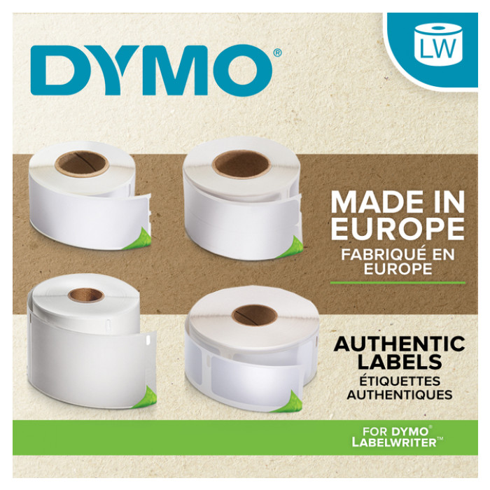 Etiket Dymo LabelWriter multifunctioneel 32x57mm 12 rollen á 1000 stuks wit