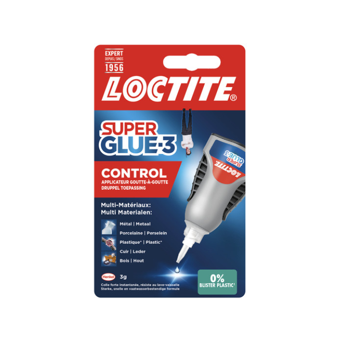 Secondelijm Loctite Control tube 3 gram op blister