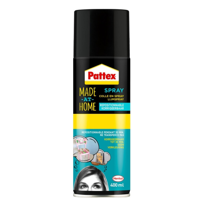 Spuitlijm Pattex hobby spuitbus non-permanent 400ml