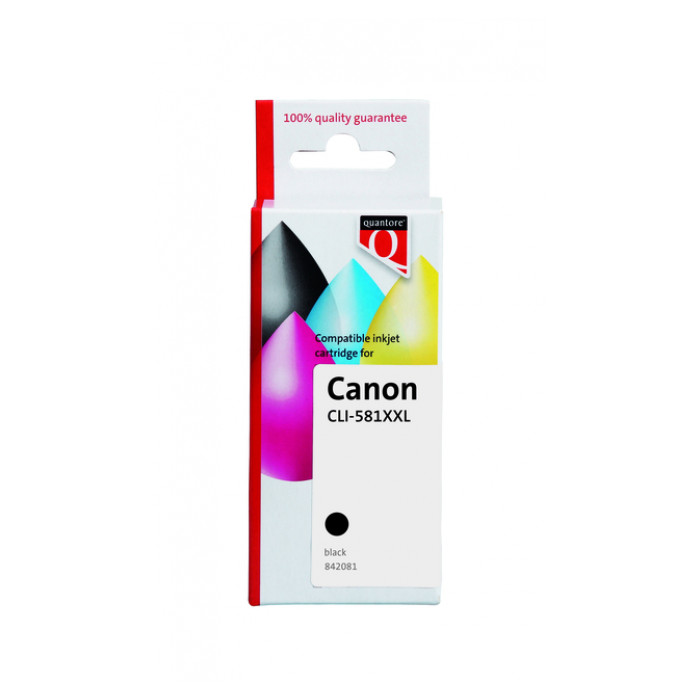 Inktcartridge Quantore alternatief tbv Canon CLI-581XXL pigment zwart