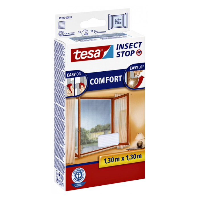 Insectenhor tesa® Insect Stop COMFORT raam 1,3x1,3m wit