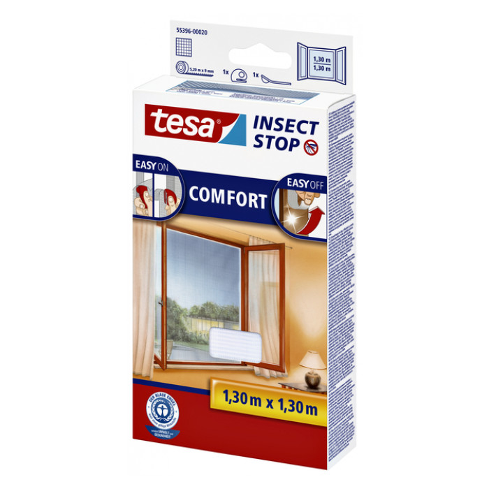 Insectenhor tesa® Insect Stop COMFORT raam 1,3x1,3m wit