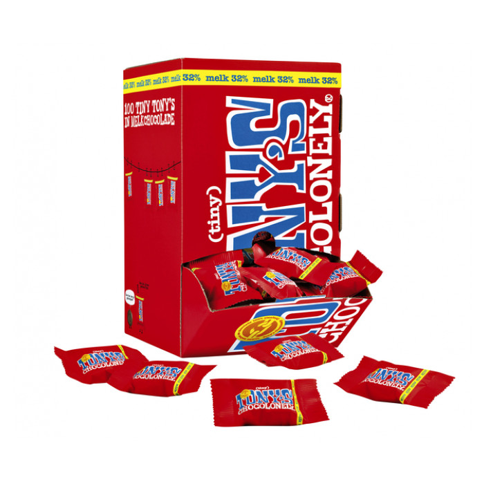 Chocolade Tony's Chocolonely tiny melk doos 100 st