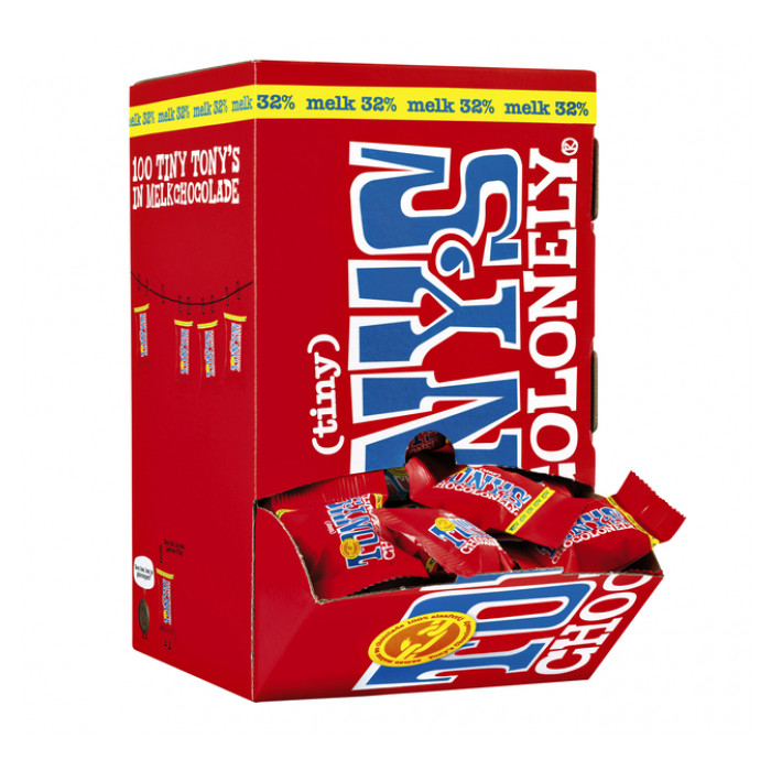 Chocolade Tony's Chocolonely tiny melk doos 100 st