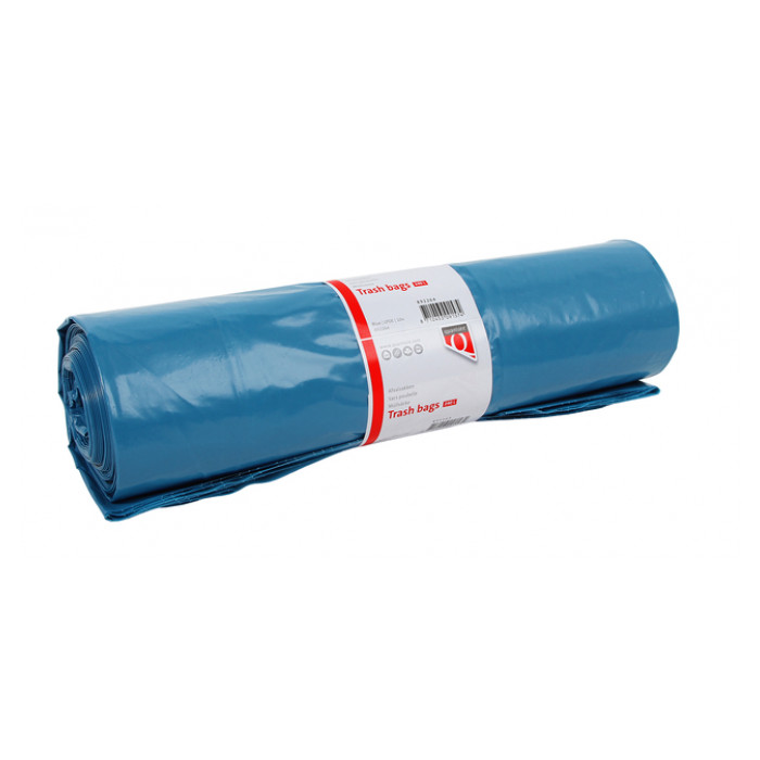 Afvalzak Quantore LDPE T70 240L blauw extra stevig 65/25x140cm 10 stuks