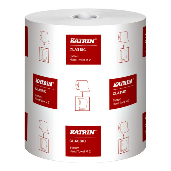 Handdoekrol Katrin 2-laags wit medium 160mx209mm