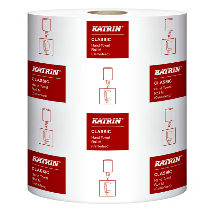 Handdoekrol Katrin 2-laags wit medium 150mx205mm
