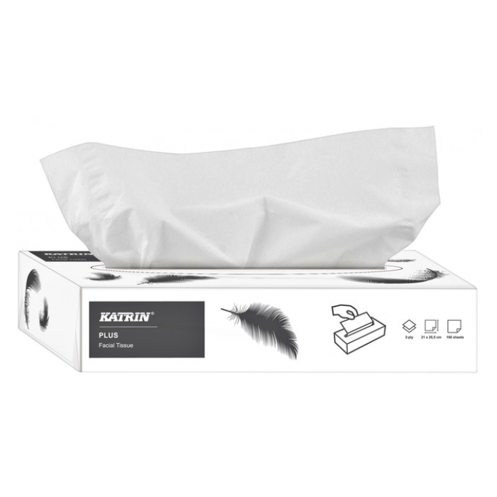 Facial tissues Katrin 2-laags 100vel wit 11797