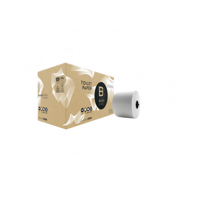 Toiletpapier BlackSatino Original ST10 systeemrol 2-laags 100m wit 313830