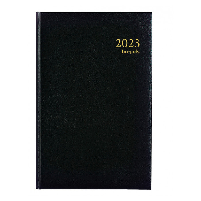 Agenda 2025 Brepols Saturnus Lima 7dagen/2pagina's zwart