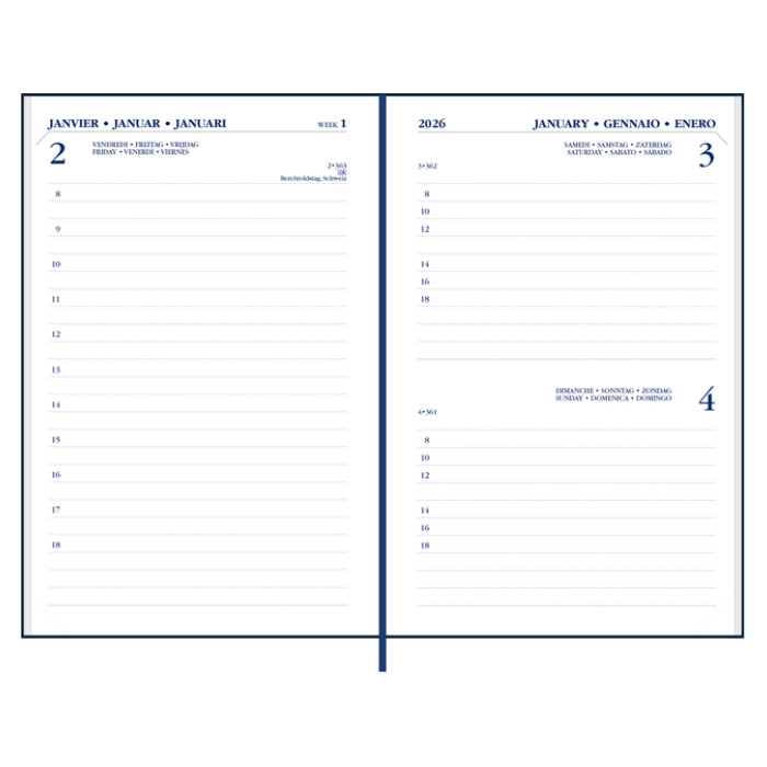 Agenda 2025 Ryam Memoplan 1 Mundior 1dag/1pagina bordeaux