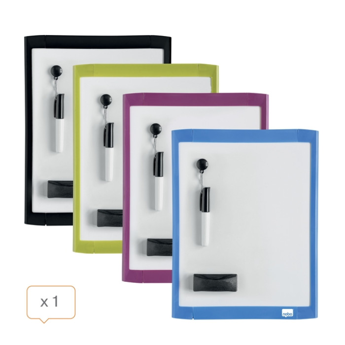 Whiteboard Nobo 21.6x28cm magnetisch assorti