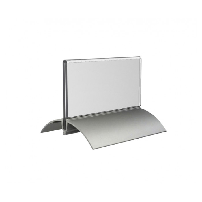 Tafelnaambord Europel 52x100mm acryl aluminium 2st