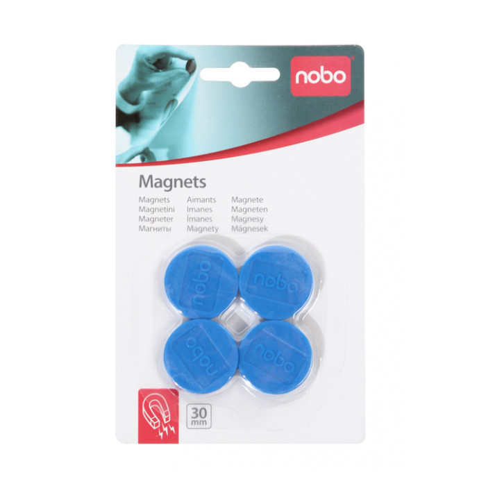 Magneet Nobo 30mm 700gr blauw