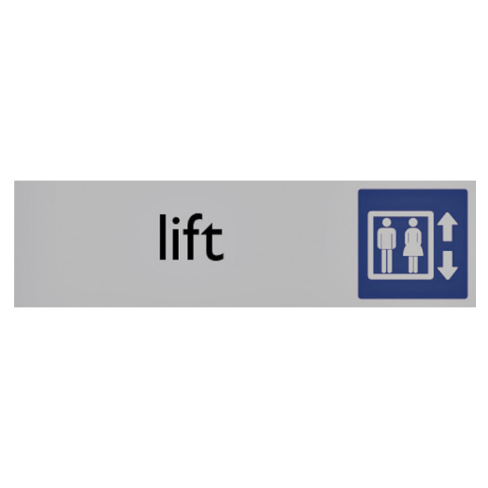 Infobord pictogram lift 165x44mm