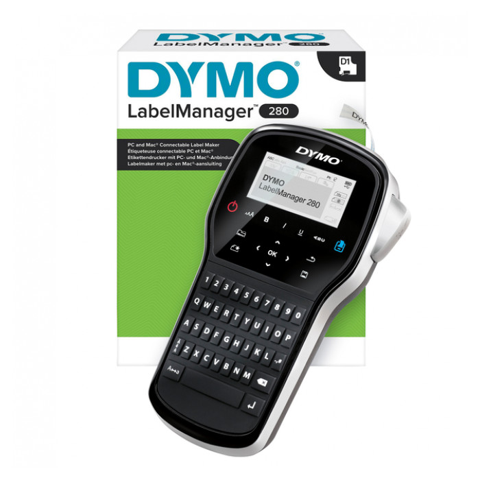 Labelprinter Dymo LabelManager 280 draagbaar qwerty 12mm zwart