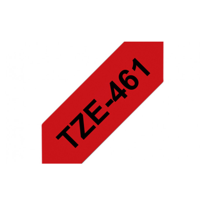 Labeltape Brother P-touch TZE-461 36mm zwart op rood