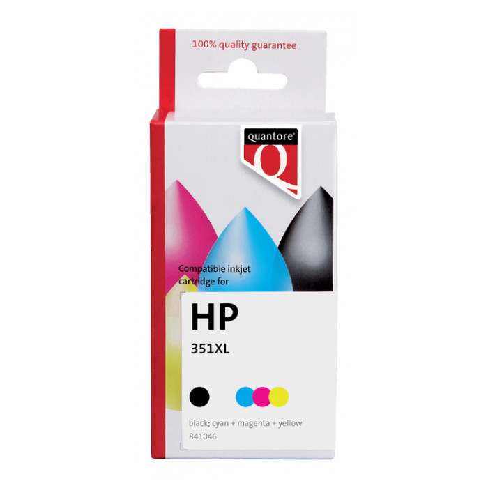 Inktcartridge Quantore alternatief tbv HP CB338EE 351XL kleur