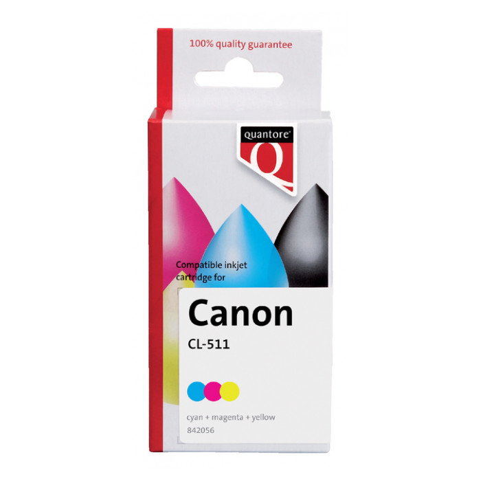 Inktcartridge Quantore alternatief tbv Canon CL-511 kleur