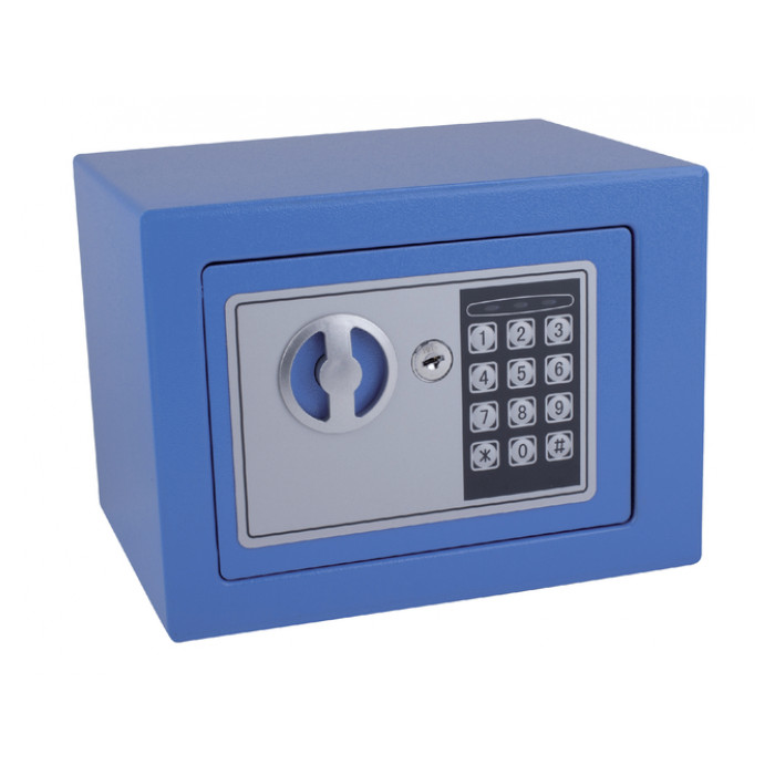 Kluis Pavo mini elektronisch 230x170x170mm blauw