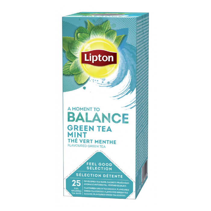 Thee Lipton Balance green tea mint 25x1.5gr
