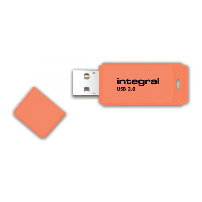 USB-stick 3.0 Integral 64GB neon oranje