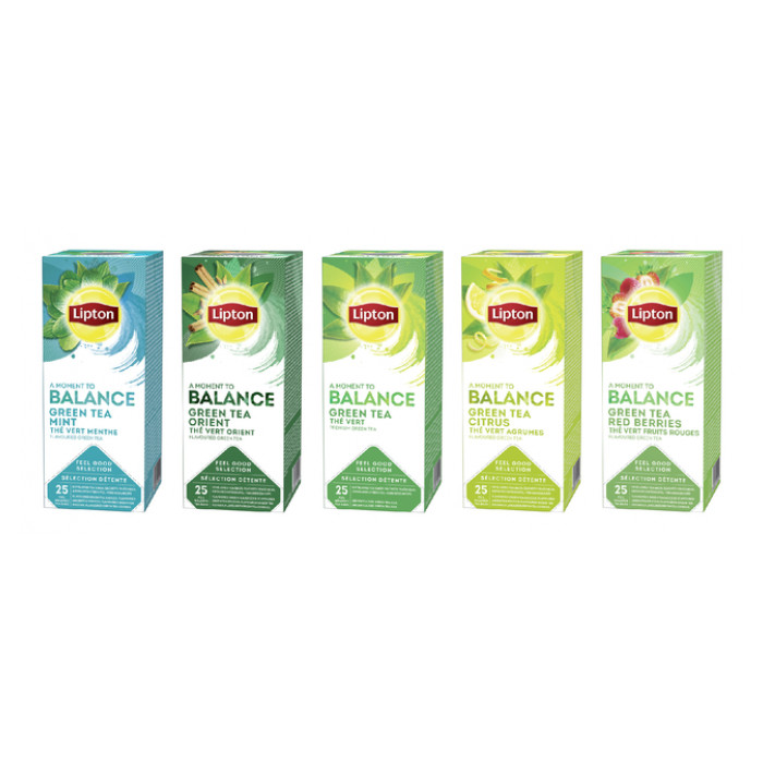 Thee Lipton Balance green tea mint 25x1.5gr