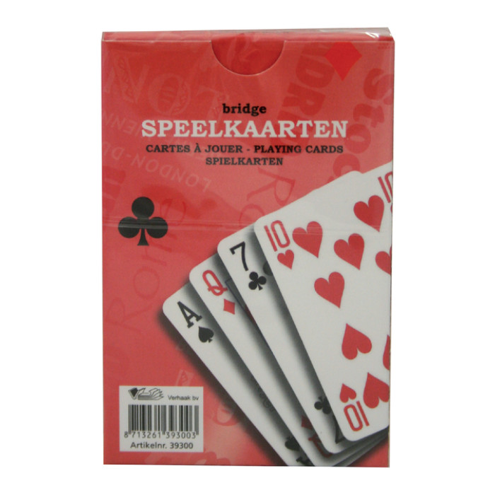 Speelkaarten premium rood