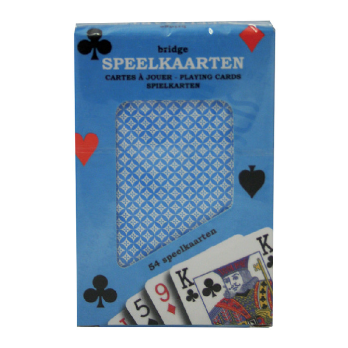 Speelkaarten premium blauw