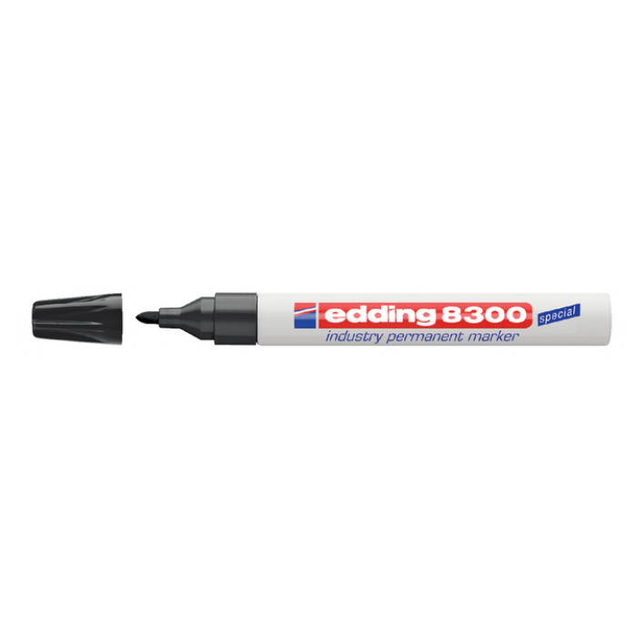 Viltstift edding 8300 industrie rond 1.5-3mm zwart