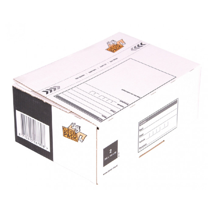 Postpakketbox 2 CleverPack 200x140x80mm wit