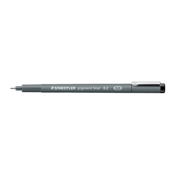 Fineliner Staedtler Pigment 308 zwart 0.2mm