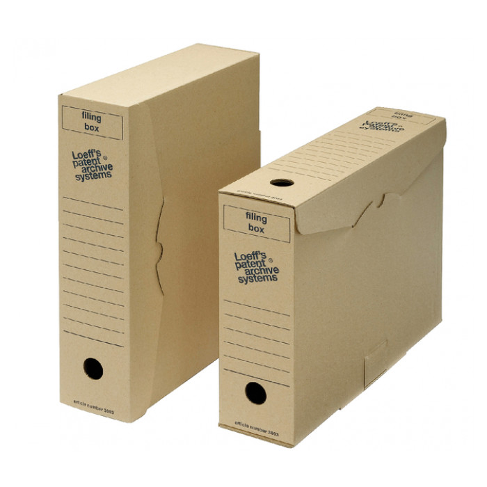 Archiefdoos Loeff Filing Box 3003 folio 345x250x80mm karton