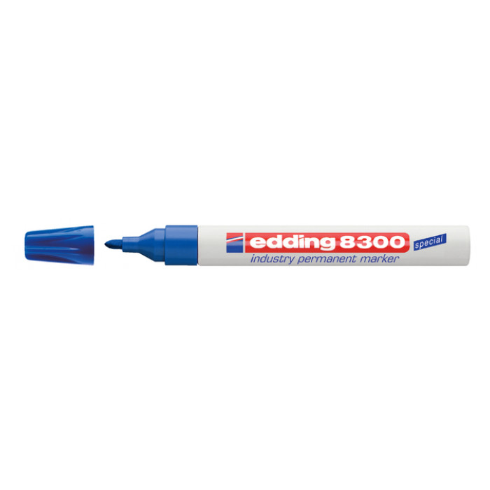 Viltstift edding 8300 industrie rond 1.5-3mm blauw