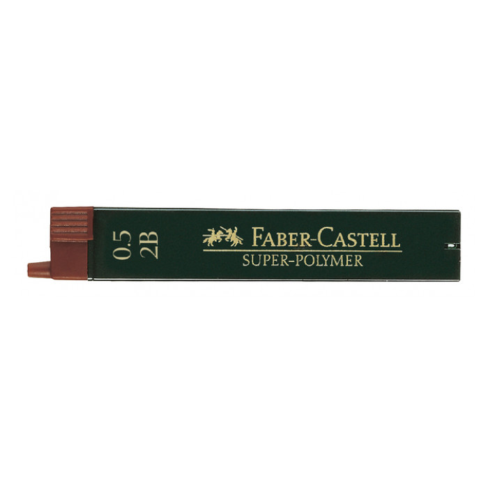 Potloodstift Faber-Castell 0.5mm 2B 12stuks