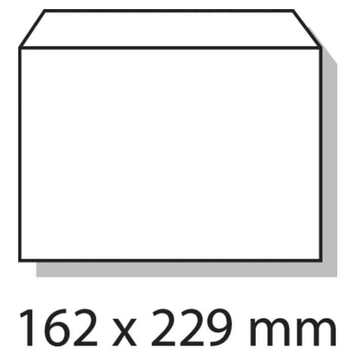 Envelop Quantore bank C5 162x229mm zelfklevend wit 25stuks