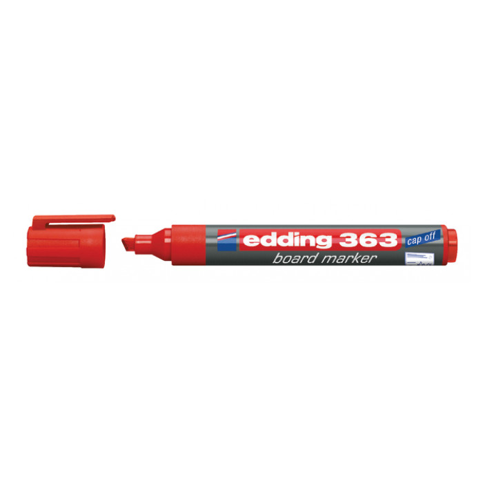 Viltstift edding 363 whiteboard schuin 1-5mm rood