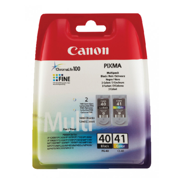 Inktcartridge Canon PG-40 + CL-41 zwart + kleur