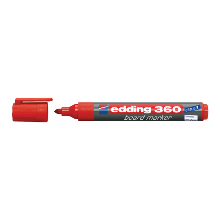 Viltstift edding 360 whiteboard rond 1.5-3mm rood