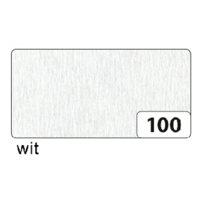 Crêpepapier Folia 250x50cm nr100 wit