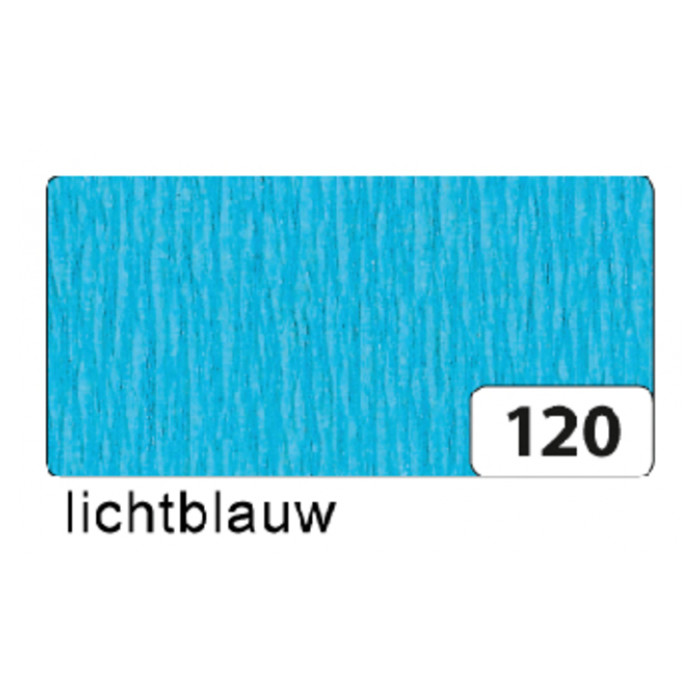 Crepepapier Folia 250x50cm nr120 lichtblauw