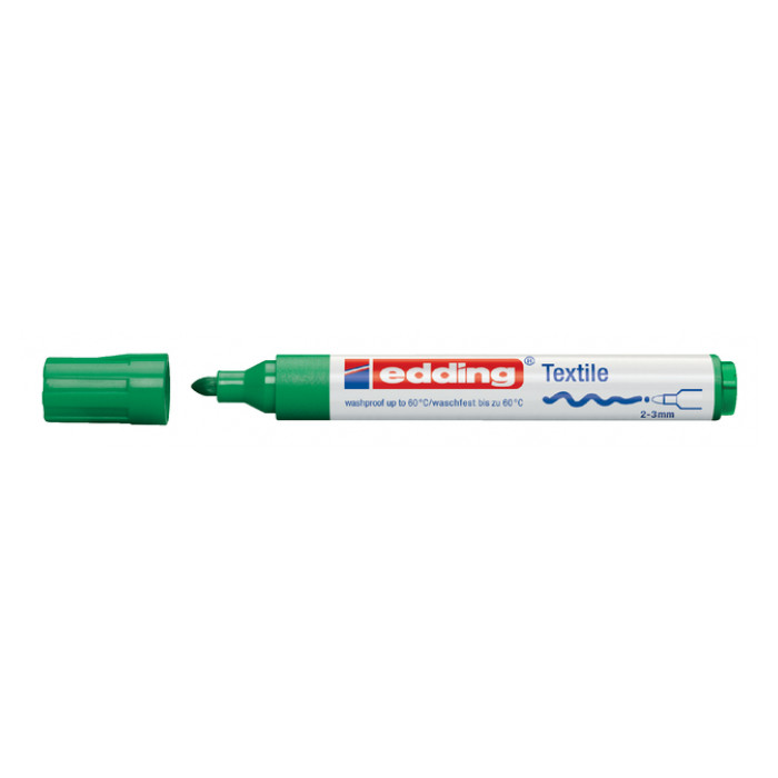 Viltstift edding 4500 textiel rond 2-3mm groen