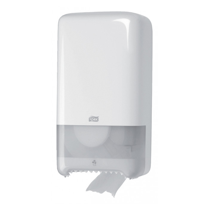 Toiletpapierdispenser Tork Twin Mid-size T6 Elevation wit 557500