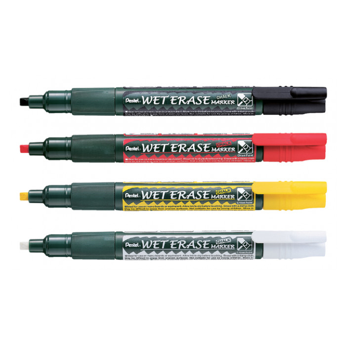 Krijtstift Pentel SMW26 1.5-4mm wit