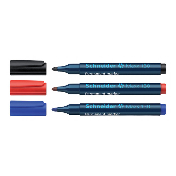 Viltstift Schneider Maxx 130 rond 1-3mm blauw