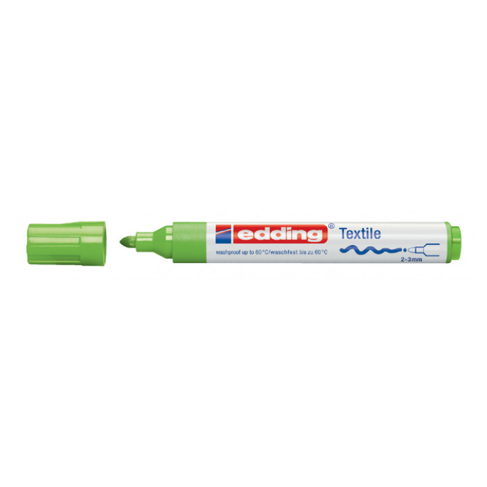 Viltstift edding 4500 textiel rond 2-3mm lichtgroen